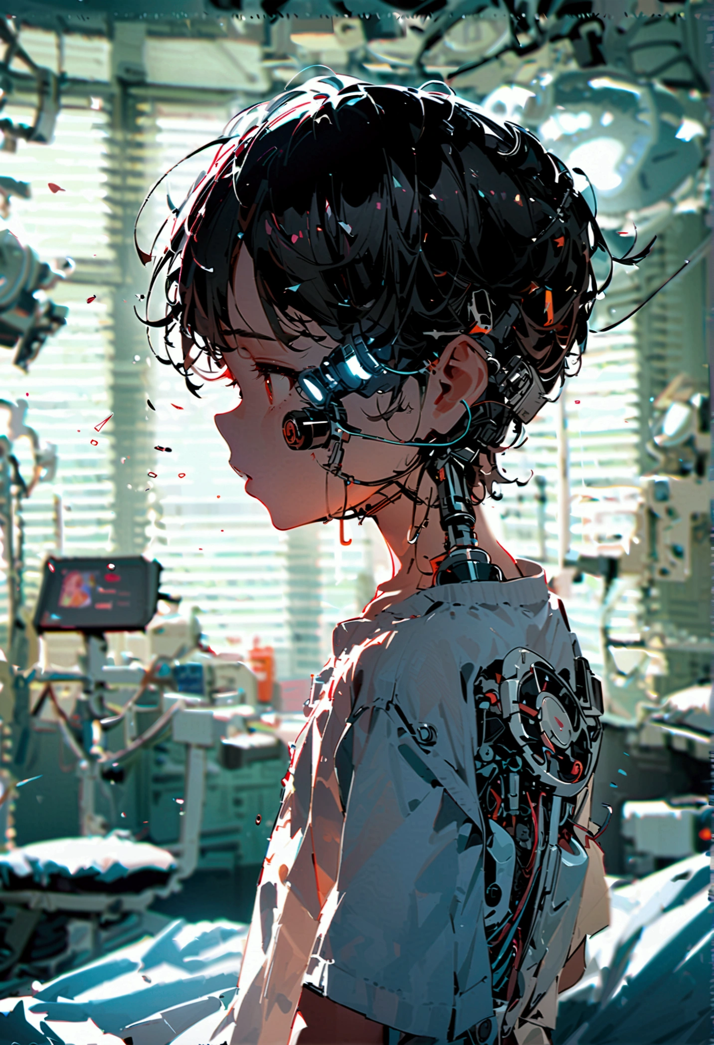 NSFW A cute naked boy who looks like an elementary school student is undergoing surgery to implant an artificial mechanical penis in the operating room,red glans penis,very big two testicles,very mechanical penis,mechanical penis is out of battery,mechanical penis is function suspension,While charging,High resolution,High definition, Best quality, Best Quality, High-quality illustrations, An unparalleled masterpiece, The ultimate illustration,Windowless operating room,