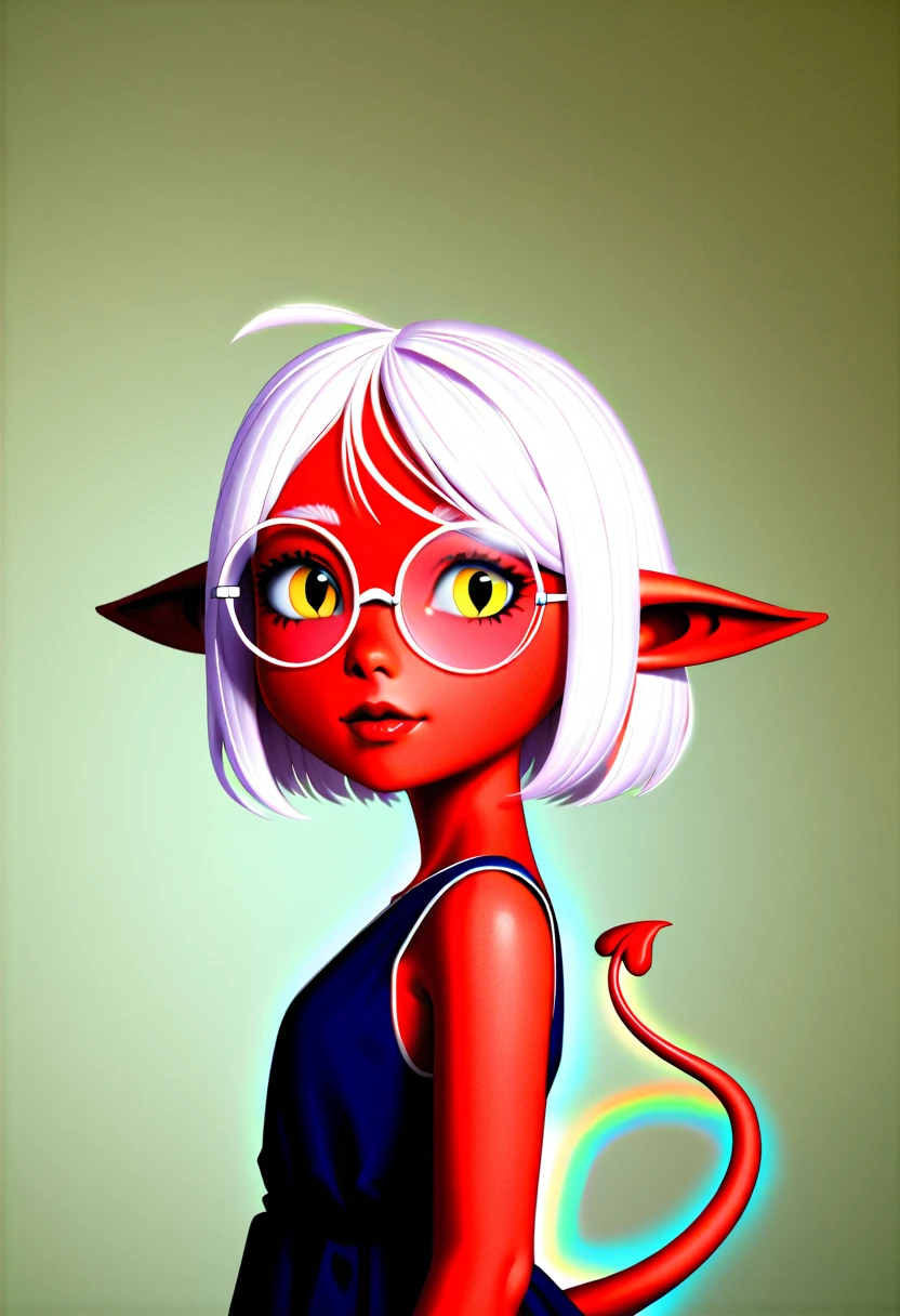 detailed illustration, (front view), (side view),dynamic angle, ultra-detailed, illustration, clean line art, shading, anime, detailed eyes, detailed face, beautiful face, dramatic lighting, detailed illustration, dynamic angle, ultra-detailed, illustration, (single woman: 1.8), masterpiece, masterwork, beautiful, (1 woman:1.8),
Succubus woman, young, timid, shy, afraid, red skin, pinkish white hair, big round wire frame glasses, shack cloth dress, dirty, emaciated, thin, willow, lithe, long demon tail, pointy red ears, yellow cat eyes, short white hair, malnourished, sickly thin