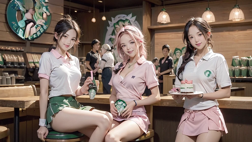 (((((((((Emphasize cleavage))))))))) ((((((((((Cheerleader, pom pom mini skirt, smile)))))))))) (((((((お洒落でcuteInside the Starbucks store))))))) 8K、RAW Photos、Highest quality、Super detailed、Super Resolution、Ultra HD、8K壁紙、Amazing details ((((((tennis racket)))))) (((((((Inside the Starbucks store)))))))、 ((((((Sit down and eat cake、Drink Starbucks coffee、smile))))))、((Heart Necklace)) Modern and sleek design:Interior design using natural materials、Many of the designs are warm and made using wood and metal.。 Large windows:自然光をたっぷり取り入れるためのLarge windowsがあり、Providing a bright and open space。 Green Interior:Potted plants are effectively placed、It creates a relaxing atmosphere。 artwork:Works by local artists、Starbucks-related art on display。 Cozy seating:Cushioned chairs and sofas、Bar sheet etc.、A variety of seating options available。 Open kitchen area:Being able to see how drinks and food are made、We provide peace of mind and transparency。 Unique lighting:Antique lamps and chandeliers、Modern lighting fixtures are used。 Comfortable background music:Relaxing music is playing、A comfortable space is provided。 Wide々Table space:一人でもグループでも使いやすいWide々There is a table with。 Community Table:There is a large table where you can socialize with other customers.。 Seasonal decorations:The decorations are themed according to the season.。 Design with a local feel:The design incorporates the local culture and characteristics.。 Fragrance production:コーヒーの香りが店内にWideがり、A space that satisfies the five senses has been created.。 Conversation with a barista:フレンドリーなConversation with a baristaが楽しめるカウンターエリアがあります。 8K、RAW Photos、Highest quality、masterpiece:1.2、Super detailed、Super Resolution、Ultra HD、8K壁紙、Amazing details、Photorealistic:1.4、Having fun by the water、Full Body Shot、Full body photo、High-resolution RAW color photos、Professional photos、A scene full of emotion、Very detailed and beautiful、Ultra HD、8K壁紙、Amazing details、Huge file sizes、Highly detailed beautiful girls、Highly detailed face Highly detailed eyes、Extremely realistic skin、 Highly detailed fingers, Highly detailed nose, Highly detailed mouth, Perfect Anatomy, Highly detailed background, Highly detailed clothing, Teen, cute女の子, Famous Japanese Idols, cute, Realistic body, Slender, White skin, Glowing Skin, Slim body, Realistic Face, Delicate eyes, double eyelid,