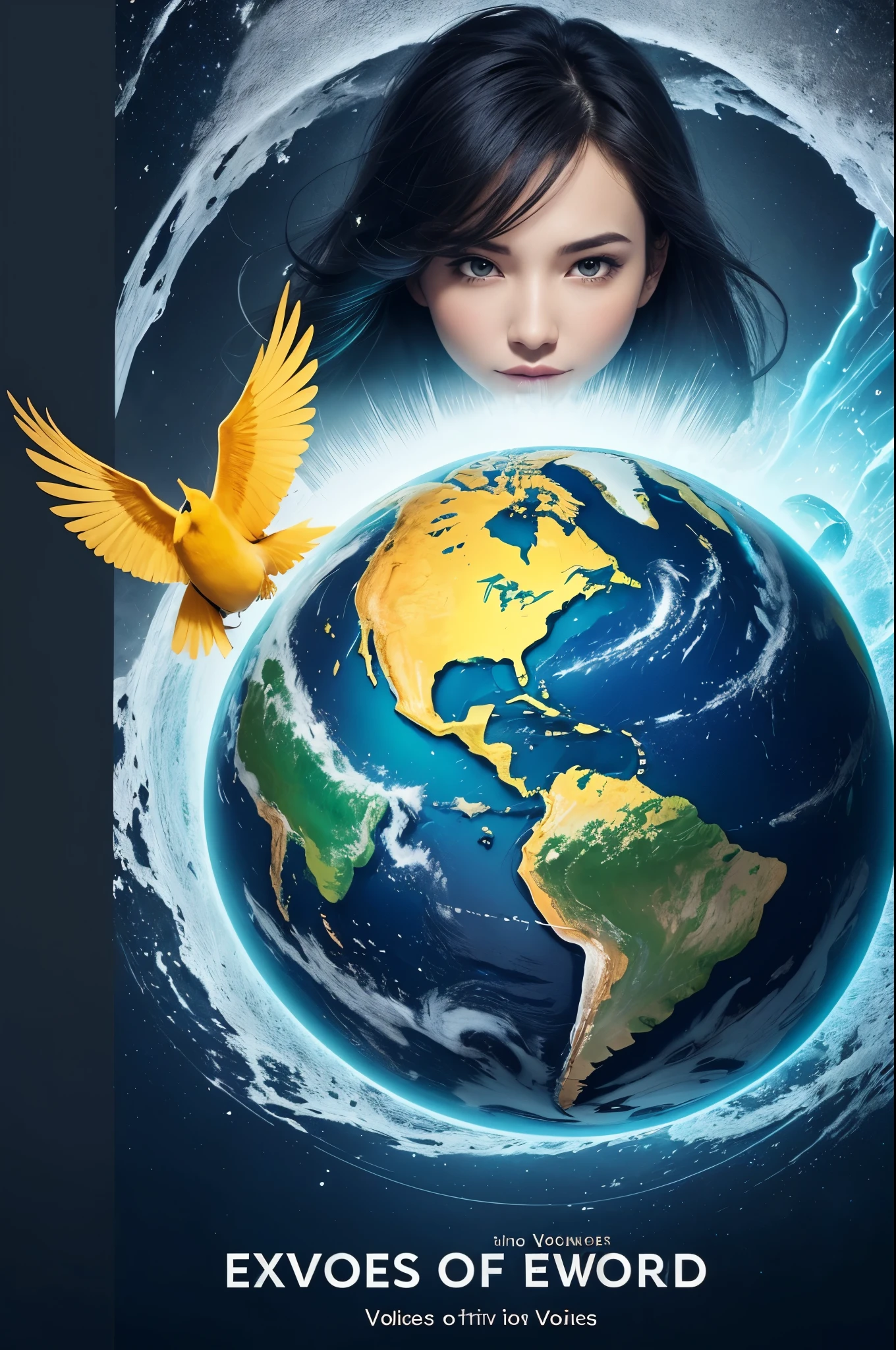 General description:
Create a cover image for your YouTube channel "Voices of the World". The channel is dedicated to telling diverse stories, including reports from Reddit, short stories about animals and relationship stories.
Typography: Use a clean, modern font for the name "Voices of the World". The typography must be clear and legible, with a touch of elegance.
colors: Use a color palette that evokes a feeling of welcome and diversity. shades of blue, green and touches of yellow or orange can work well.
texto:
Main title: Voices of the World
Exemplos de Inspiração:
Cover images of educational or storytelling channels on YouTube.