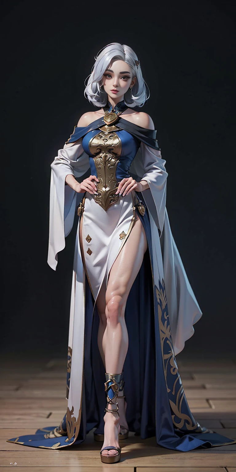 Content:
Solo: gawr gura (1.8 - combining scores for "solo" and "gawr gura")
Full body
Standing
Off shoulder
Looking at viewer
Bare shoulders
Pale skin
Body Description (ignore if irrelevant):
Solo Female: Body: Tall and slim with an hourglass figure (1.0)
Toned and muscular physique (1.0)
Slender abs (1.0)
Perfect anatomy (1.0)
Style:
Masterpiece (1.0)
Best quality (1.0)
Exquisite visuals (1.0)
High-definition (1.0)
Ultra detailed (1.0)
Finely detailed (1.0)
Hair
Medium hair (1.0)
White silver hair (1.0)
Gradient blue (1.0)
Other:
Kawai (1.0)
Loveliness (1.0)