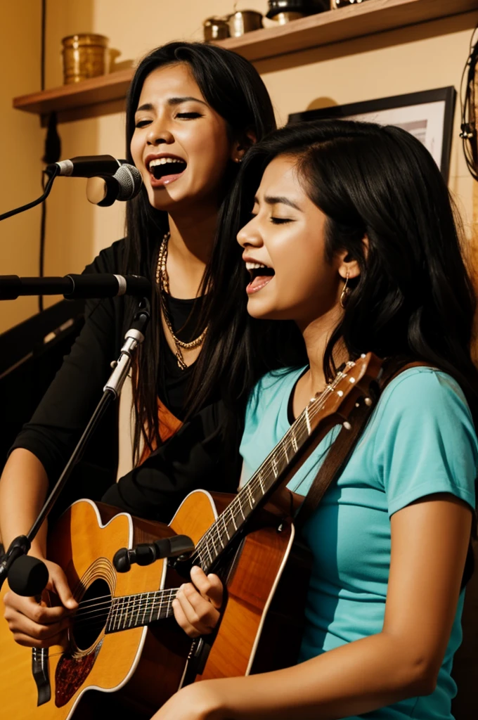 Chiva with woman singing