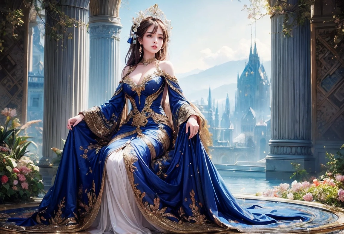 (masterpiece, highest quality), ultra detailed, high resolution, 16k, the most beautiful face in the world, highly detailed beautiful face and eyes, shiny skin, fine cloth texture, perfect anatomy, BREAK, (the incarnation of beauty:1.5), (goddess of beauty:1.5), (gorgeous and stunning princess:1.5), (perfect make-up:1.3), loving look, full of elegance, (full body:1.5), (three view drawing, front and back and side, character sheet:1.2)
