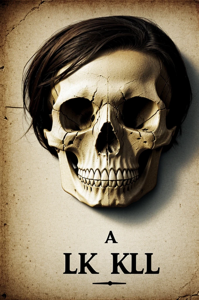 Make a picture of a skull that has the letter sk