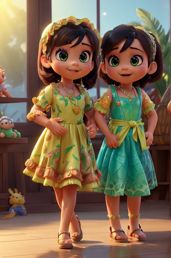 ((masterpiece)), (reflections/refraction/subsurface scattering/intricate details), Nvidia RTX|octane render|midjourney|stable diffusion, a lovely cute group of babies crocodiles/cocobongo, playing, dancing and singing salsa, bachata and folk for the public audience in a great concert, dressed in Hawaiian style, sunrise day light, holiday settings