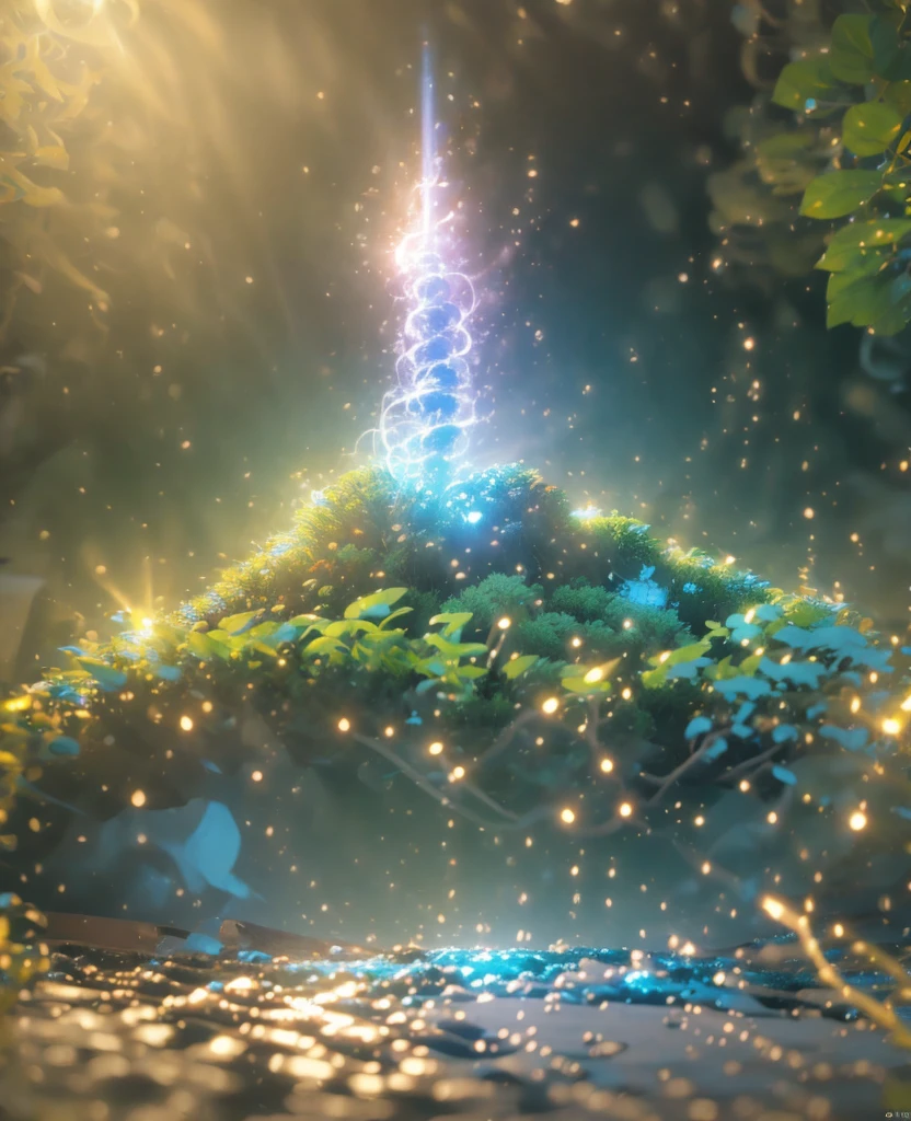 Future city, universe, tecnology, magie, reality, ((high qualiy)) super quality)) 8K, 4D, nature taking over the city of the future, apocalypto, people with ancient culture, cultured, camp fire, mixed cold colors
