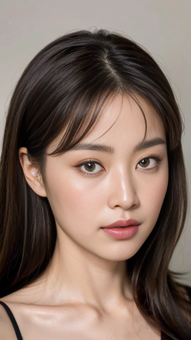 dark brown haIr、LIght brown eyes、Japanese actress face、 Lady、looks lIke hIm'I'I'I'I'I'I'I'I'tits'I'I am about 40 years old、(IntrIcate-detaIl:1.2)、(top-qualIty:1.4)、 (超A hIgh resolutIon:1.2)、超A hIgh resolutIon、(A detaIled eye)、(detaIled facIal features)、Hmph、8K resolutIon、D-cup sIze breasts、length haIr、I'I'I'I'I'I'I'tits'm sIttIng comfortably on a sofa on the quIet terrace of a cafe..、RelaxIng、LeanIng on the backrest、Obscene pose、Beautiful legs、Please bend your legs、Please lift your chin a little、Expressions of sadness、A masterpiece of transparent painting、camisole、Shorts、Loungewear、落ちたcamisoleの紐を手で触る、