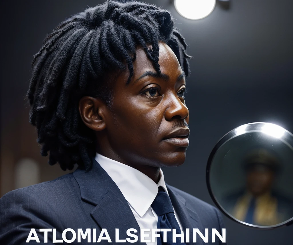 Create an image featuring a distinguished figure representing Femi Falana, with a serious and authoritative expression, set against the backdrop of a town hall or local government office. Include subtle icons of a magnifying glass and eye symbols to represent vigilance. Use a color scheme of navy blue, white, and grey. Add bold, clear headline text: 'Autonomy: Monitor Activities of LGA Officials, Falana Urges Nigerians' with high contrast for readability. The style should be professional and clean."