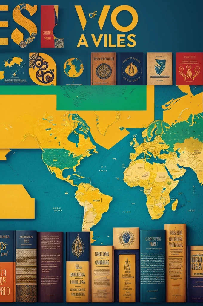 Create a cover image for your YouTube channel "Voices of the World". The channel shares diverse stories, as Reddit reports, animal tales and relationship stories.
Elementos visuais:
Global Theme: Use icons from different cultures.
Stories Icons: Include symbols like a book, a heart and animal silhouettes.
Typography: Clean and modern font for the title "Voices of the World".
colors: Warm shades of blue, green and touches of yellow.
texto:
Title: Voices of the World
Estilo:
Professional and Clean Welcoming and Inclusive Dimensions:
2560 x 1440 pixels (YouTube cover image)