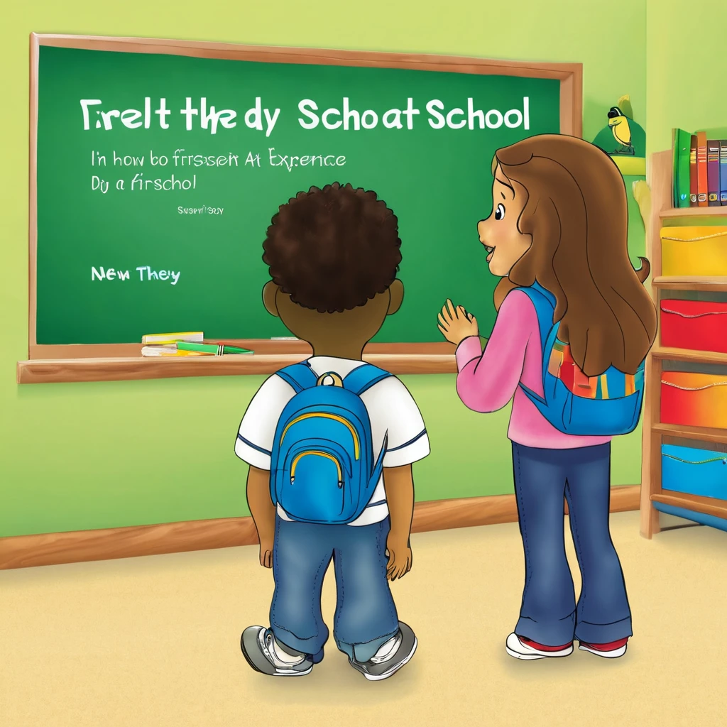 First Day at a New School
"Tell the story of a new student experiencing their first day at a new school. How do they feel? What do they see and do? How do they adapt to the new environment?"