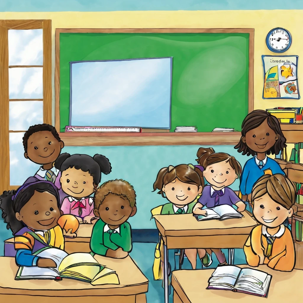 First Day at a New School

"Tell the story of a new student experiencing their first day at a new school. How do they feel? What do they see and do? How do they adapt to the new environment?"