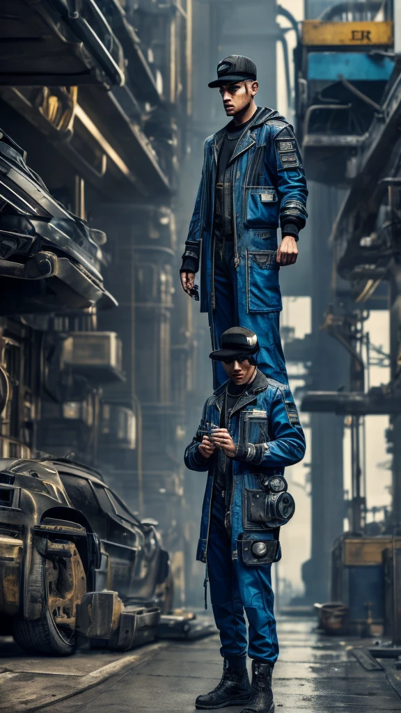 
1. Model 1: Draw a mechanic in blue and black, with fine details in the gears of his outfit.
2. Model 2: Create a mechanic with a determined look, highlighting the details of the face and hands.
3. Model 3: Represent a mechanic in action, repairing a machine, paying attention to the details of the tools in his hands.
4. Model 4: Draw a mechanic in an industrial environment, highlighting the metallic textures in his clothes.
5. Model 5: Create a mechanic in a dynamic pose, showing his dexterity and skill.
6. Model 6: Role-play a mechanic in a futuristic setting, with futuristic details in his clothing and equipment.
7. Model 7: Draw a mechanic at rest, showing his more human side, paying attention to the details of facial expression.
8. Model 8: Create a mechanic in an urban environment, highlighting the details of the city in the background.
9. Model 9: Represent a mechanic in a moment of reflection, with delicate details in his posture and expression.
10. Model 10: Draw a mechanic in a more abstract style, with vibrant colors contrasting with black and blue.
11. Model 11: Create a mechanic in a natural setting, with details from the surrounding nature.
12. Model 12: Represent a mechanic in a vintage style, with nostalgic details in your clothing and environment.
13. Model 13: Draw a mechanic in a cyberpunk style, with technological elements integrated into his clothing and appearance.