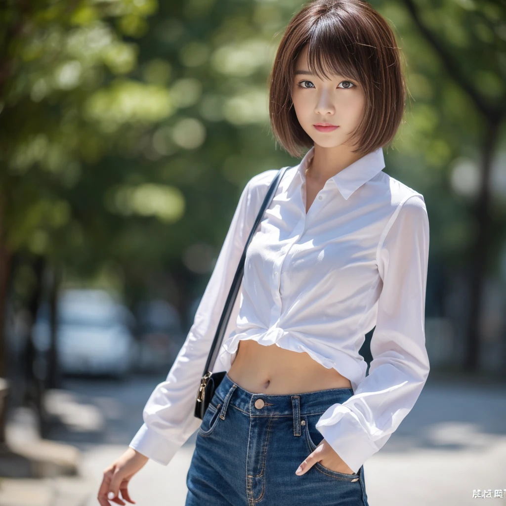 ((Highest quality、In 8K、masterpiece:1.3))、Sharp focus:1.2、Beautiful woman perfect body:1.4、Slim Abs:1.2、((Short Hair:1.2))、(trendy fashion in tokyo、shirt:1.1)、Dim background、Wet body:1.5、Three-dimensional texture、Detailed eyes、(Brown Hair、Black Hair:1.2)、Very shiny hair、Backward view、Hair quality improvement、Handsome short、Short-haired blonde。