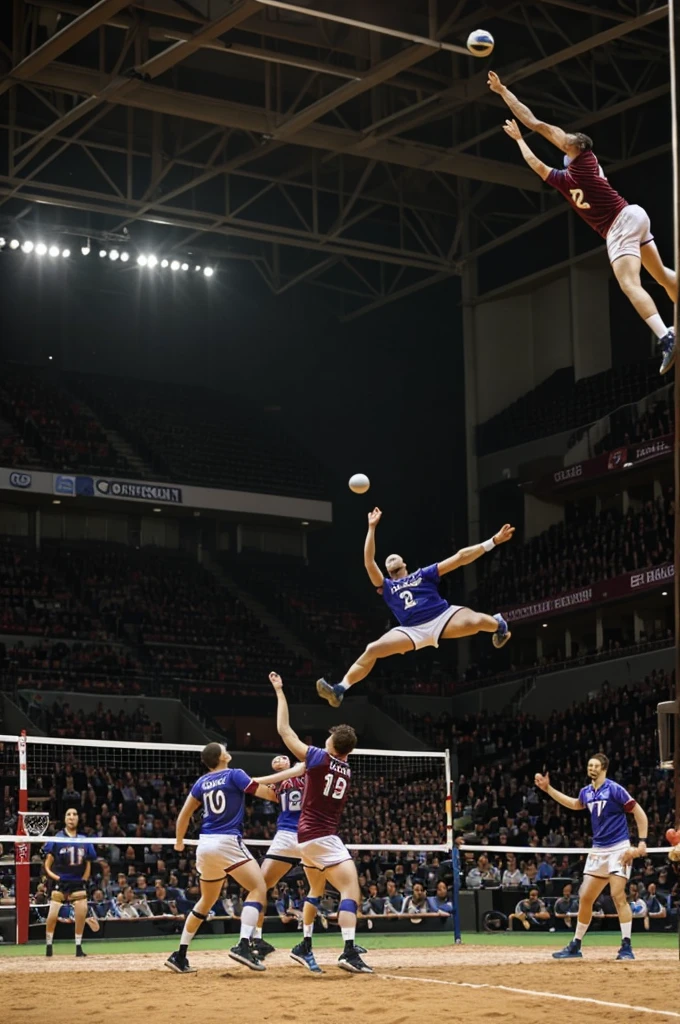 How the rotation system is carried out in boleyball