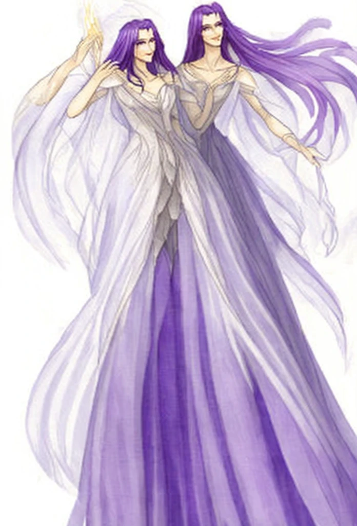 "Colorie ce dessin d'une sirène avec un style réaliste avec robe transparente longue et sexy. Utilise des nuances de violet pour ses cheveux , en ajoutant des reflets et des ombres pour donner de la profondeur et de la texture. Pour sa peau, utilise des tons naturels, avec des dégradés subtils pour les ombres et les lumières. Les écailles sur son dos doivent être dorées ou cuivrées, avec des reflets métalliques pour les faire ressortir. Ajoute des détails réalistes aux éléments aquatiques, comme des gouttes d'eau sur sa peau et des effets de lumière pour simuler un environnement sous-marin."