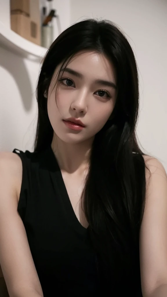 Highly detailed, high resolution, (realistic, realistic: 1.4), 8k, (best quality), physically based rendering, photorealistic photos, professional color grading, highest quality, short sleeve shirt, beautiful face, t-shirt, slim body, model 17 year old woman, brown hair,