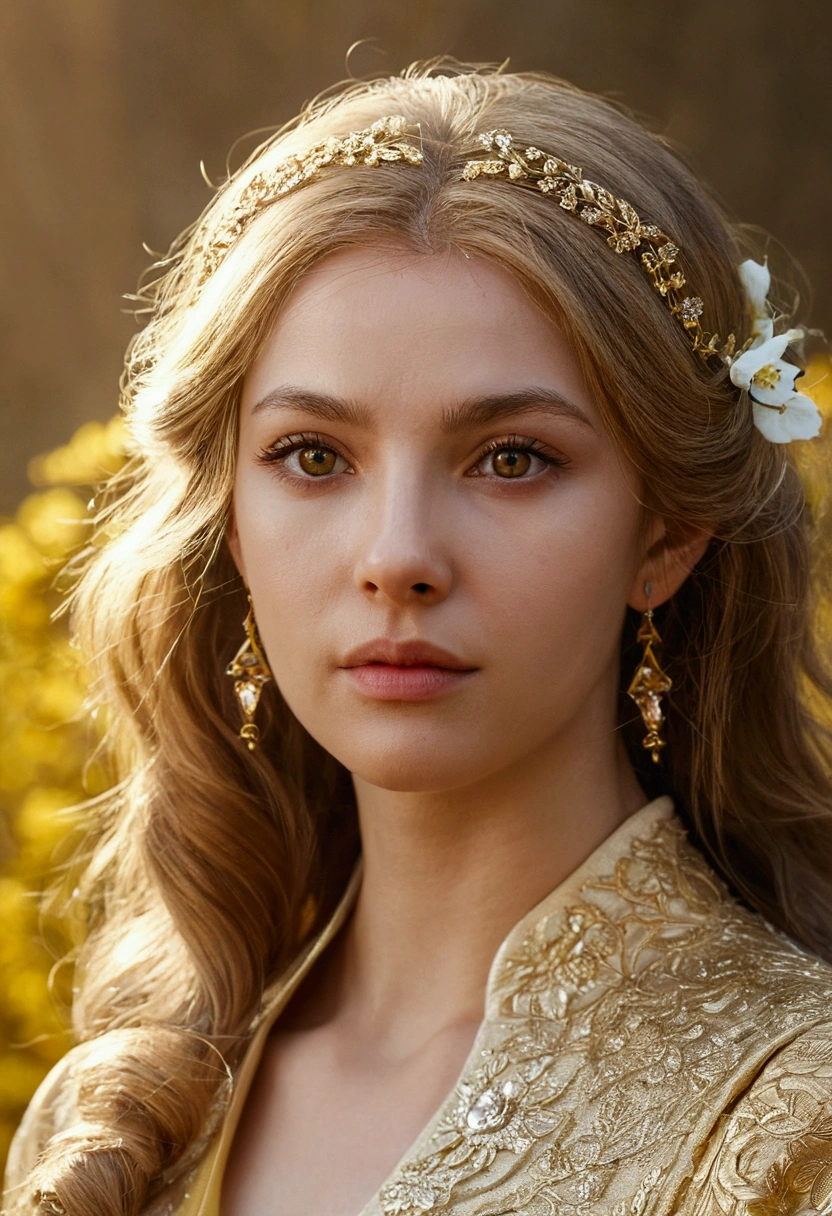 about wolvrine, portraite, fot, realisitic, luxury, golden ray , spring 85, eyes locked, kindness dear