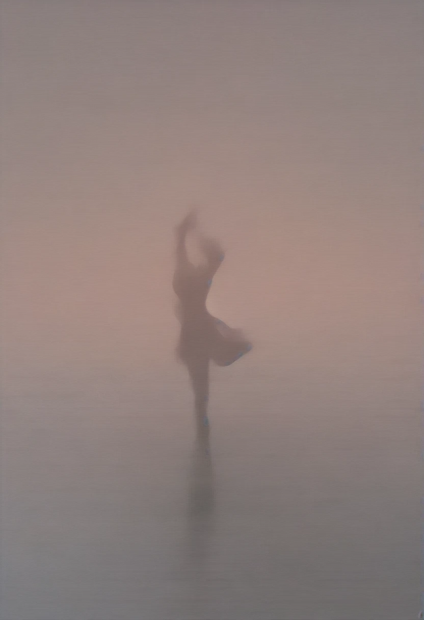 The silhouette of a ballet dancer gradually formed by the rain， Red background, Digital Art Style, Simple lines，Silhouette of a ballet dancer dancing beautifully from above, 暴雨 dancing with the light Simple lines, Silhouette Art, background, illustration, Heavy rain background, cartoon, Solid color background, texture, lotus, Warm atmosphere, Mysterious feeling, Dancing in the heavy rain, A style that displays waterspouts and light，Double Exposure，reflection