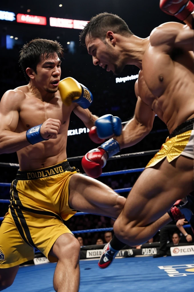Generates two men fighting