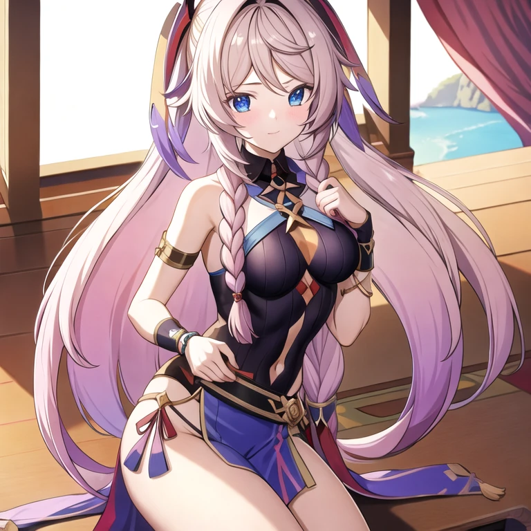 (masterpiece, best quality:1.2), 1girl, solo, Citlali, Genshin Impact, Natlan, stand, full body, 
