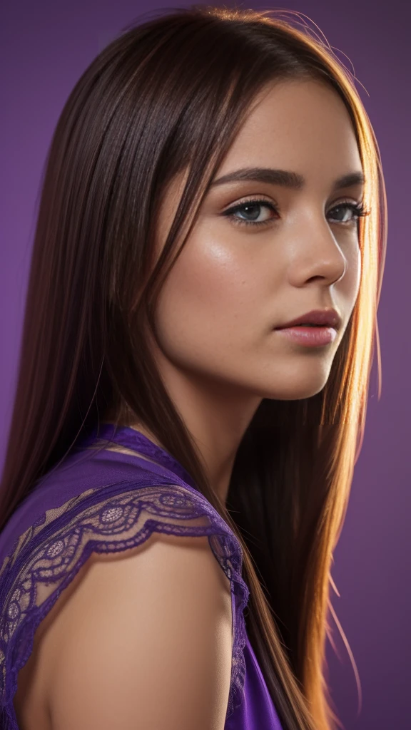 Beautiful realistic girl with blue long hair... ,..... ,Close-up of clean skin with detail ,full length,in short red and black mini shorts and a pink blouse,on a purple background,high quality 8k, high quality с высоким разрешением, Rich colors, Soft light, Super detailed photos. high quality, 8k Ultra HD, High Definition, Noise suppression, яркие Rich colors.. high quality, 8k Ultra HD, High Definition,
