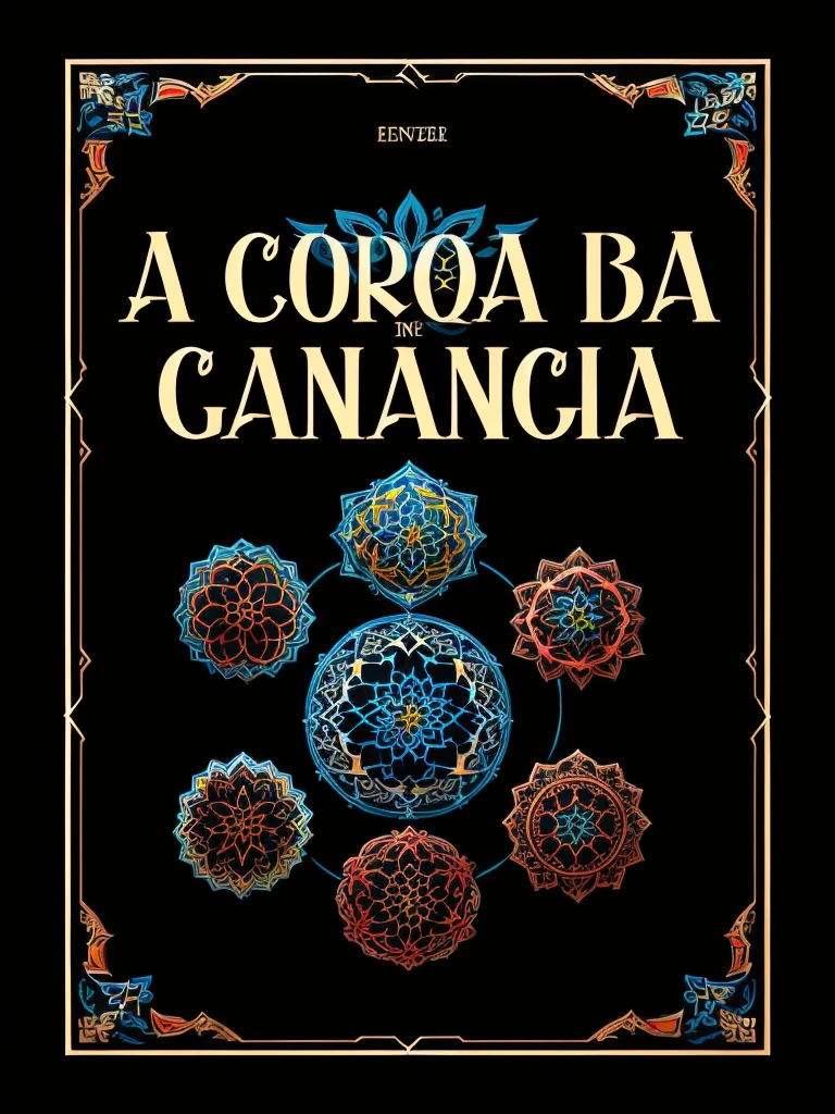 "Transform this book cover into a vibrant, colorful version. Keep decorative elements and symbols, but use bright, cheerful colors to make the design stand out. Incorporate shades of blue, Unripe, red and yellow to give the cover a more dynamic and engaging feel."