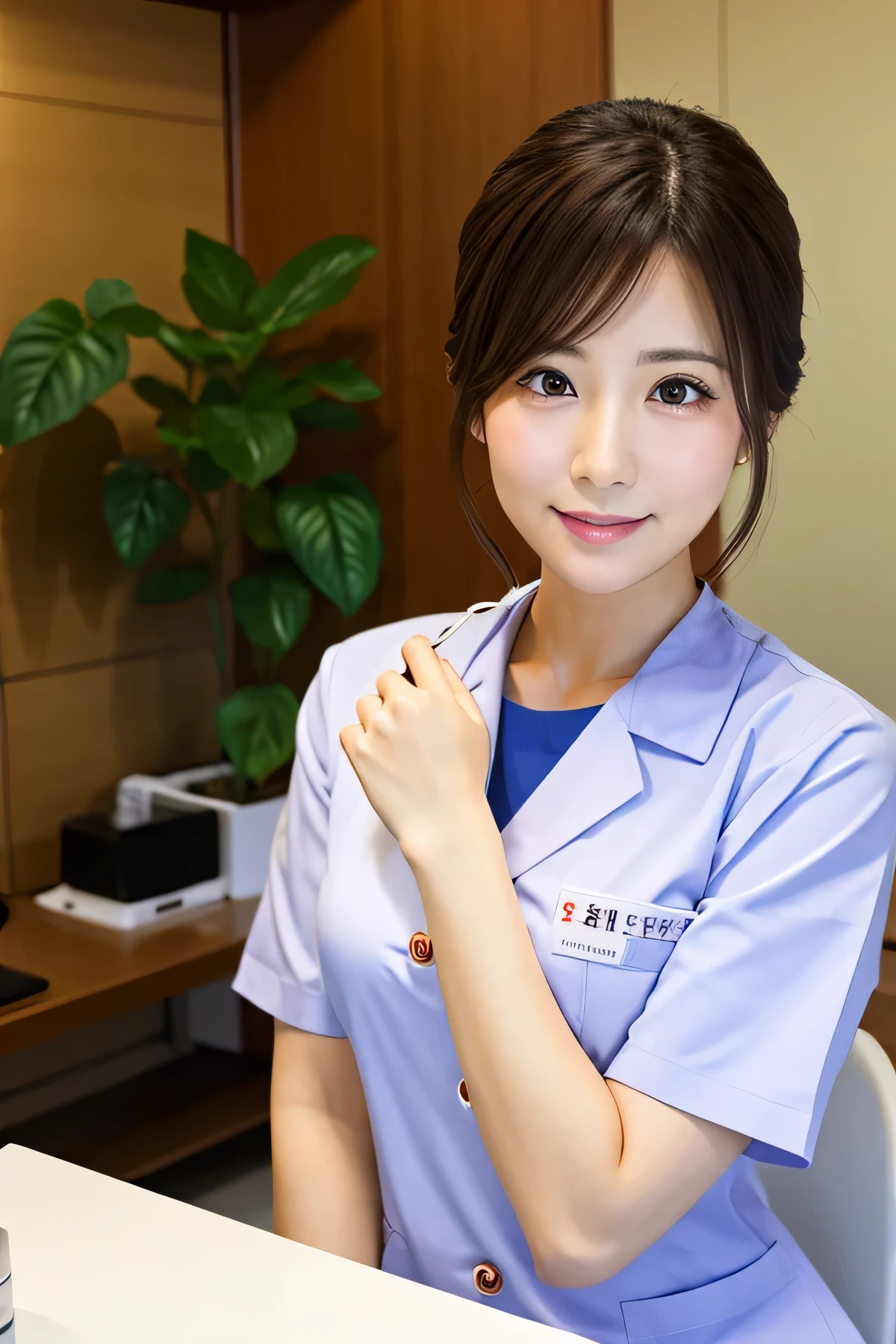 Japanese women　White　nurse　Beauty　hospital