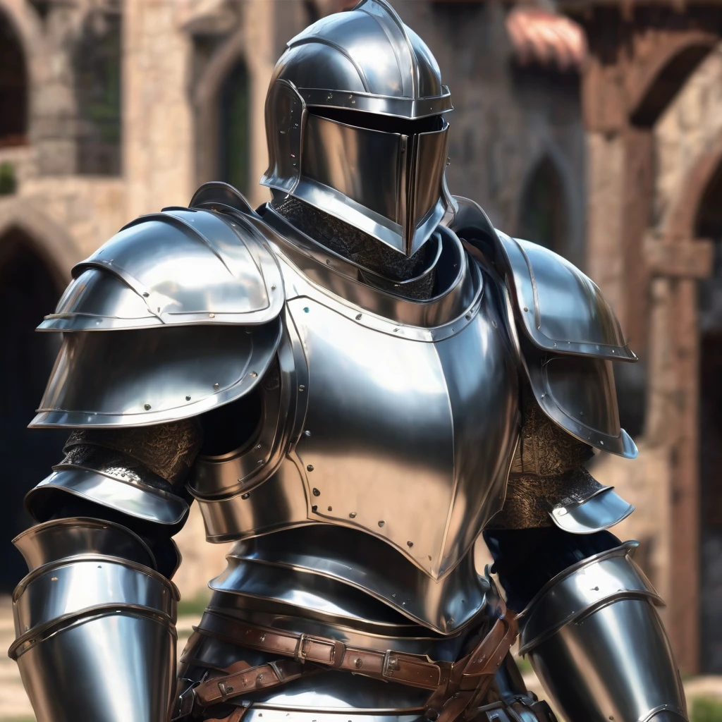 metal armor, realistic armor, render of heavy fantasy armor, shiny silver metal armor, detailed silver armor, silver metal armor, detailed fantasy armor, polished steel armor, armor made of steel, highly detailed armor, metal armor, knight armor, knights armor, ornate steel armour, medieval armor, angular metal armor, shiny metal armor