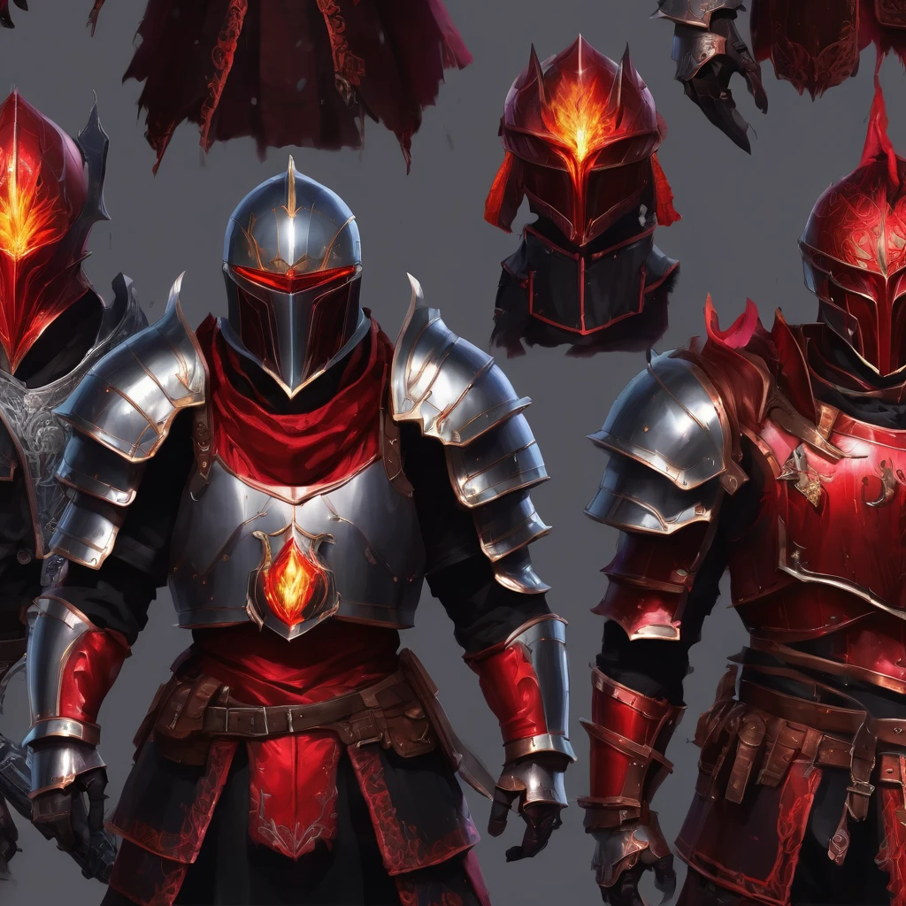 armor with a fire, black fire colored reflected armor, black and red reflected armor, black and reddish color armor, red demonic armor, burnt armor, blood red armor, crimson heavy armor, red heavy armor, lacquered armor, demonic armor, intricate legendary armor, shining armor, fantasy heavy armor, intricate plated armor, ornate armor