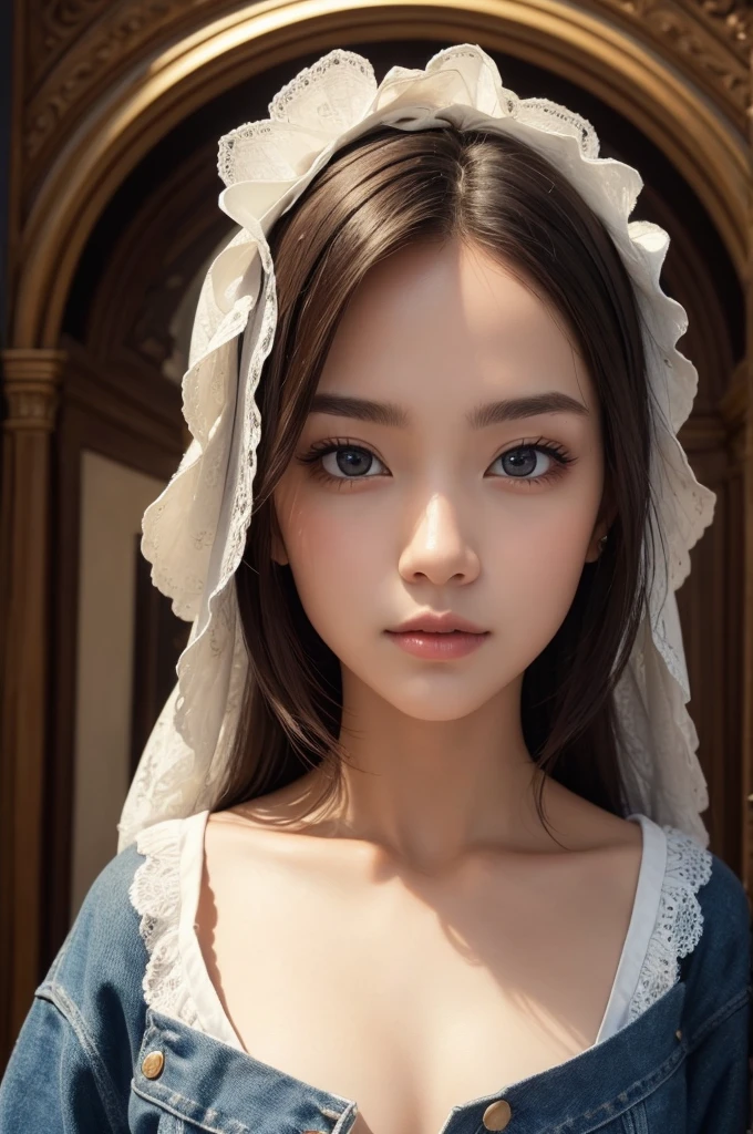 8K quality、High resolution、A maid and her master in love、Realistic skin texture、Love male genitalia、High resolutionの肌、A woman licking a man's genitals with her tongue、Princess Hair、thin、Small and young breasts、Open the mouth to reveal a realistic tongue、Beautiful cleavage、Gray Hair、blue eyes、thin脚、French Braid、、Full Body Shot、Wetting、Tearing clothes、