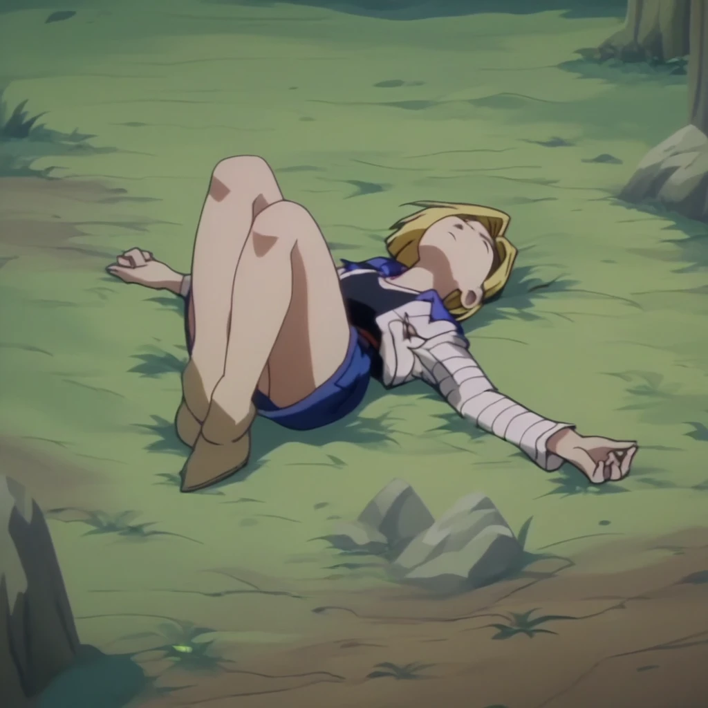 anime screencap in mnst artstyle, (android 18):3.0, hd, 4k, high-quality in the style of akira toriyama