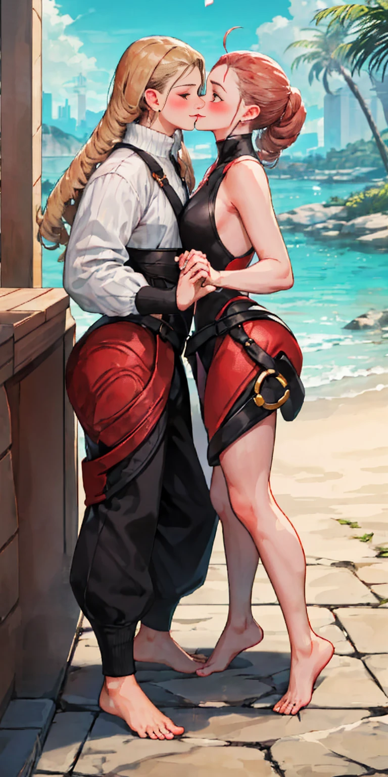 Muscles tights seaside sweating
