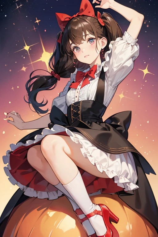 Black-haired girl,Indifferent girl,Golden pupils,Black long hair,braid,braid,脑后braid,Lolita Skirt,Blue Lolita Dress,Lolita style,Blue Skirt,Blue Skirt,Blue Skirt,Blue Skirt,蓝白Lolita Skirt,Blue Dress,Blue Dress,Red bow tie,Red bow tie,Red bow tie,Red bow tie,Red bow tie,单条braid,单条braid,短braid,Repressive style,Garter,Garter,Garter,Large Breasts,Great Sword,手持Great Sword,手持Great Sword,Great Sword