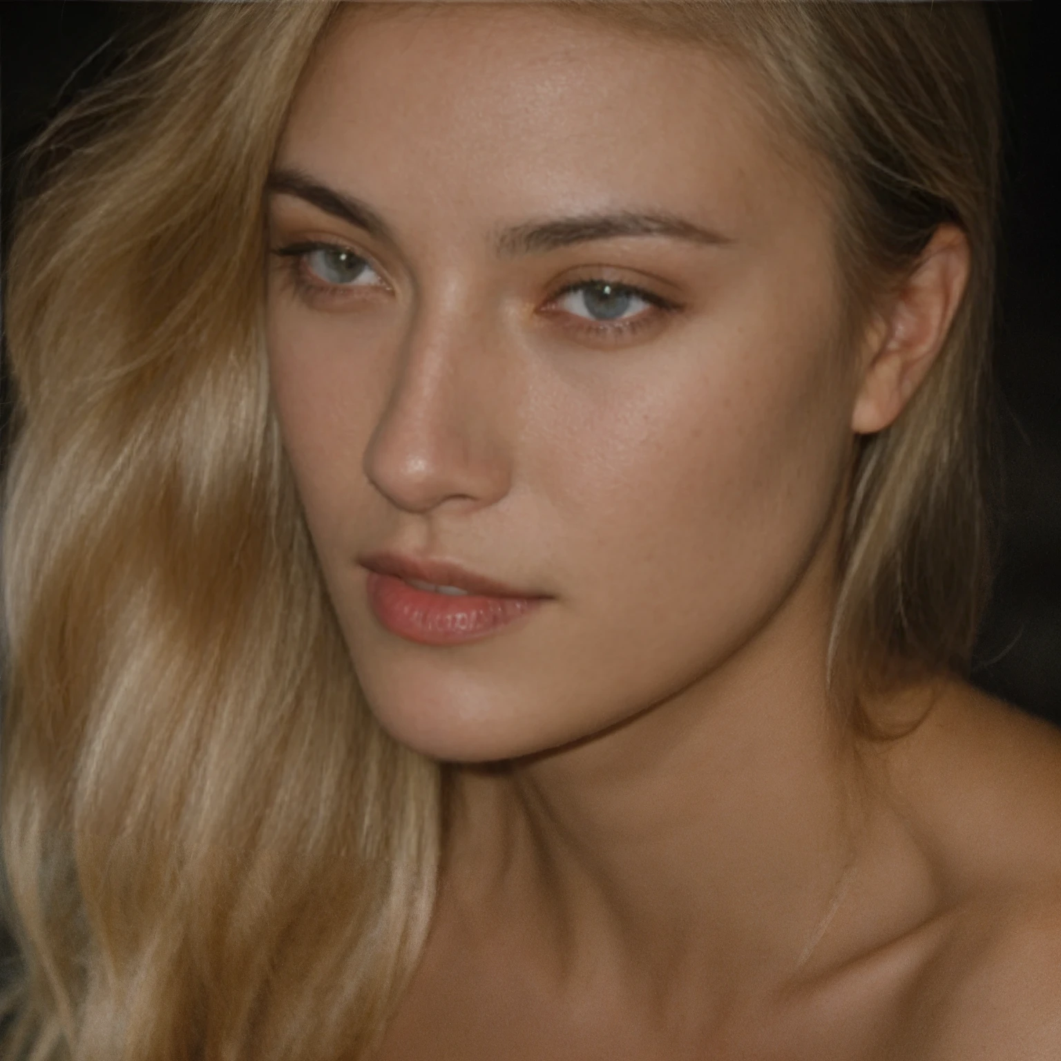 a beautiful blonde woman with european features resembling margot robbie, sucking a penis while gazing at the camera, detailed facial features, extremely realistic, hyper detailed, 8k, photorealistic, cinematic lighting, dramatic lighting, beautiful detailed eyes, beautiful detailed lips, beautiful skin, porcelain skin, flawless skin, toned body, seductive pose, erotic, sensual, intimate, dramatic, cinematic, moody, chiaroscuro lighting, dramatic shadows