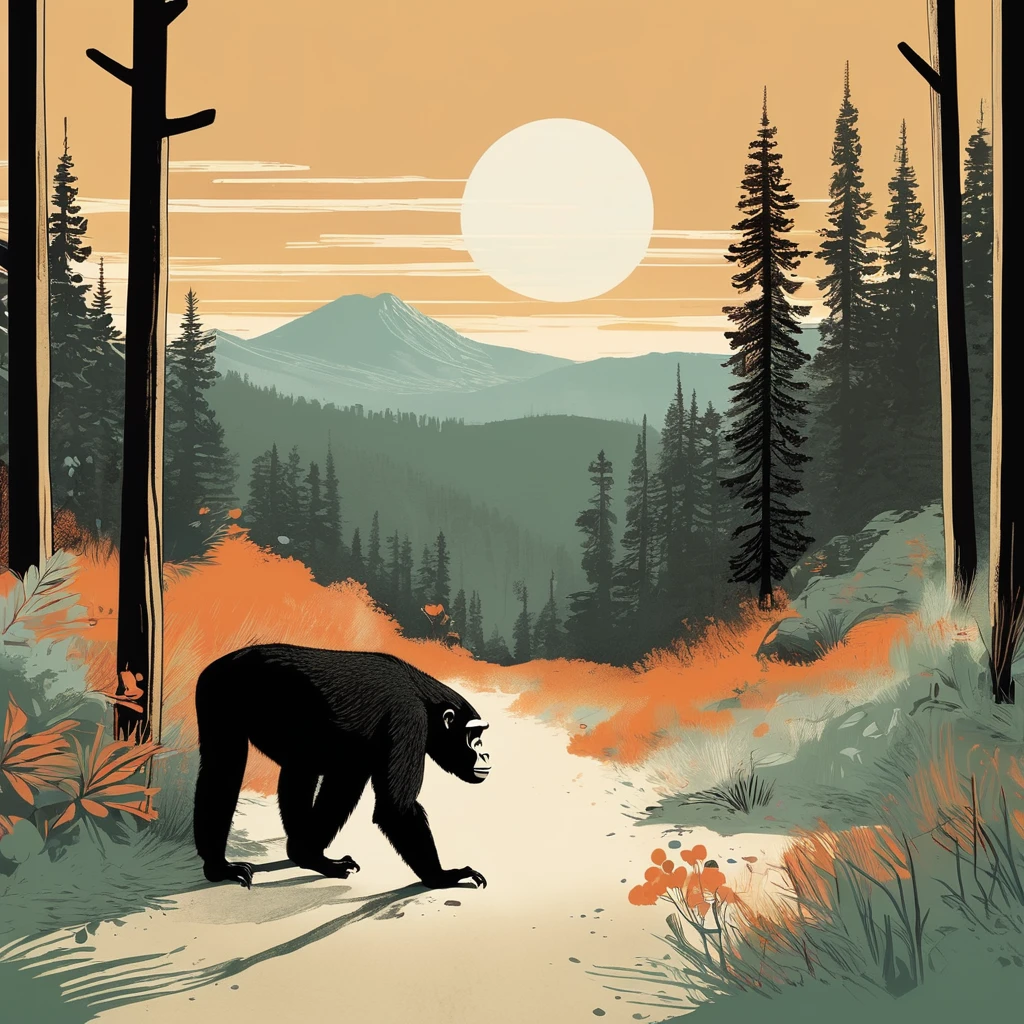 gorilla-like , sweet,art by Sophie Roach , art by Jon Klassen , art by Michael Cho , art by Sophie Roach、sunglasses,campimg