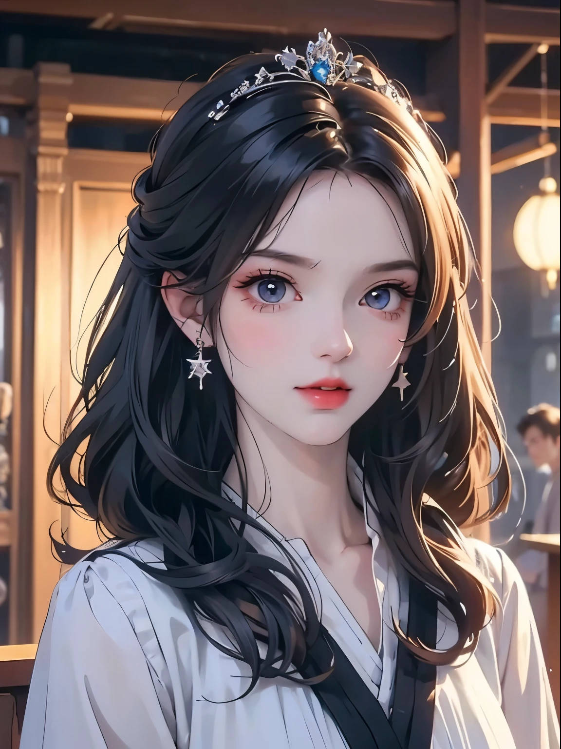 (Mature:1.2) Princess style, (Steve Keller:1.08), masterpiece, best quality, best quality, light, (Volumetric Lighting), Extremely detailed CG unity 8k wallpaper, Focus, 8k wallpaper, 4k wallpaper, Extremely detailed, Surreal, Reality, Clear focus, absurd, (Human Development Report:1.2), (High contrast), photo, Detailed and complex, Instagram, portrait, Twinkling star eyes,Very detailed, number, Art Station, Concept Art, Smooth, Clear focus, illustration, light