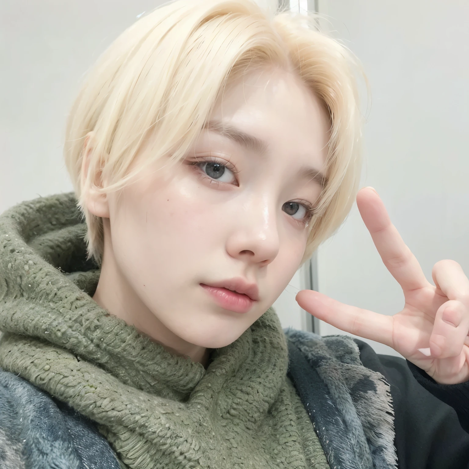 Arafa woman with colored hair sitting at a table, jung jaehyun, adorable and pale korean face, ulzzang inteligente, Kim Doyoung, with short hair, jossi do blackpink, Hong Jun Hyung, Tae June Kim, ulzzang, the hime cut, Jaeyeon Nam, xqc, park jimin, tomboy short platinum hair