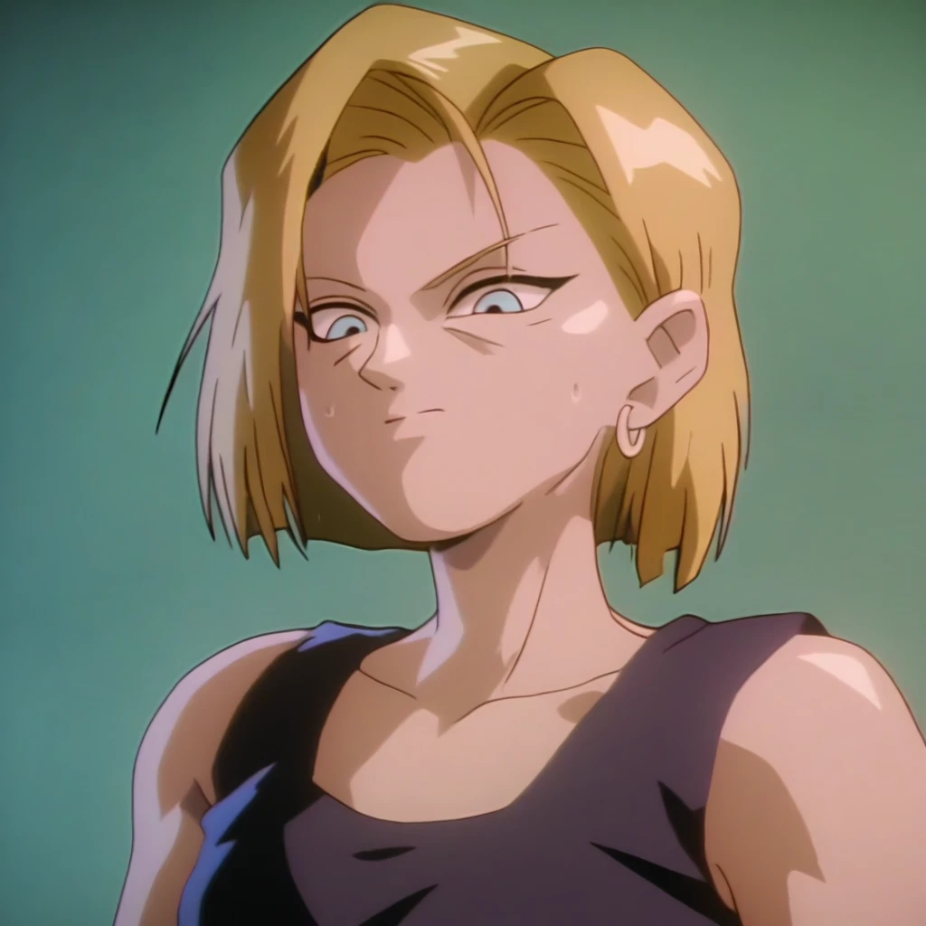 anime in mnst artstyle, (android 18):3.0, hd, 4k, high-quality in the style of akira toriyama