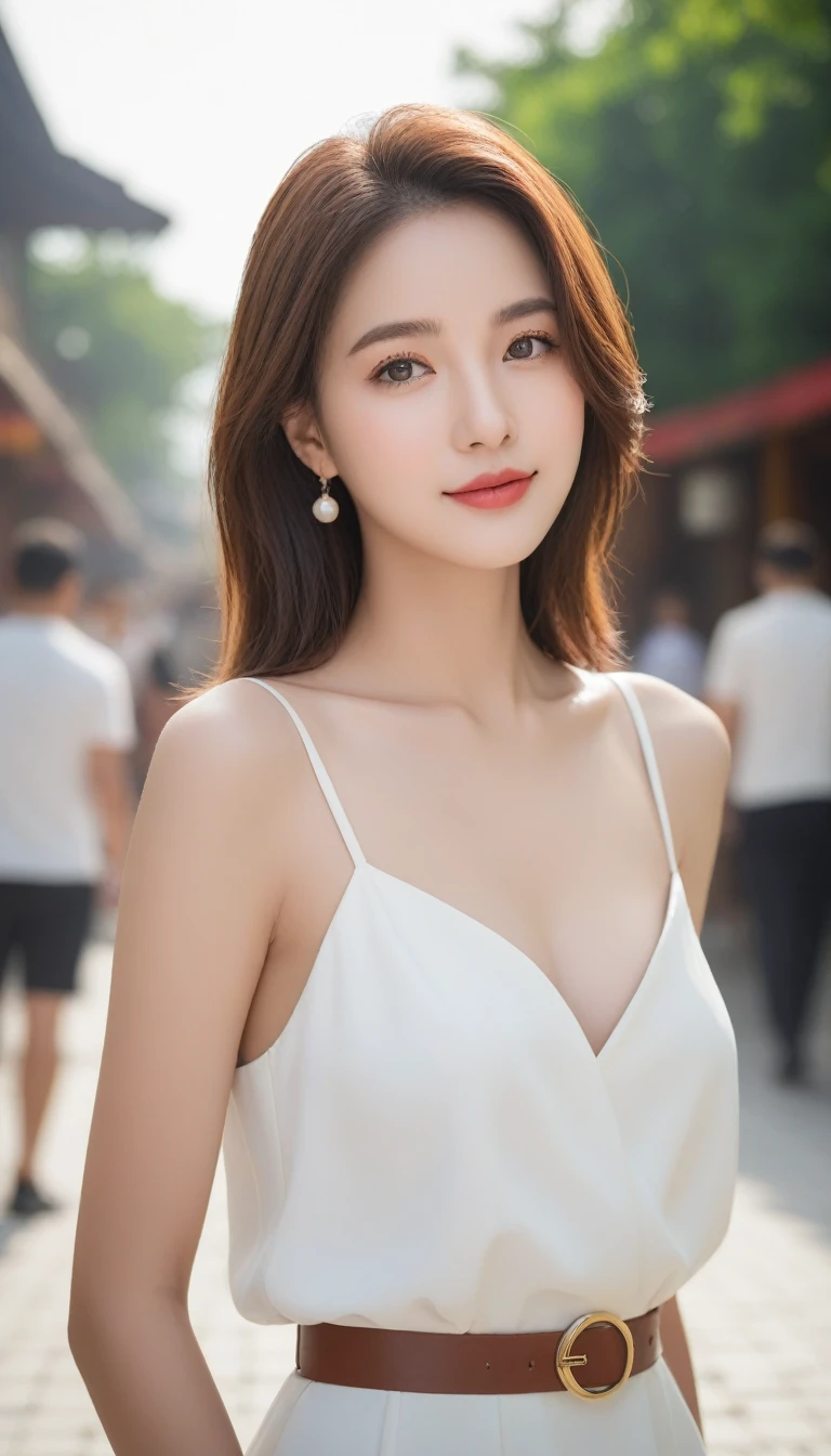 best qualityer, work of art, ultra-high resolution, (authenticity: 1.4), OriginalPhoto, 1 girl, mellow, Branco JK, Lumiere