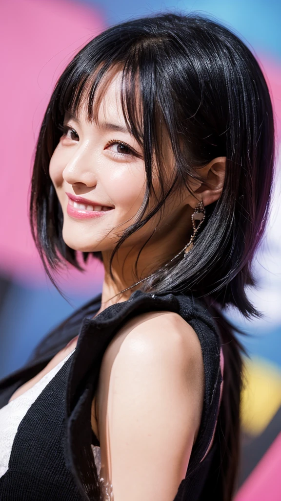ActressSmileBlack hairModernBeautifulCool