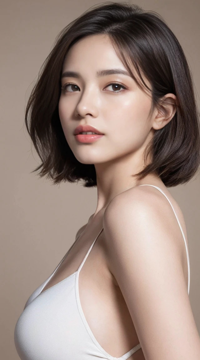 ((highest quality, 8K, masterpiece: 1.3)), sharp focus: 1.2, Beautiful Japanese woman with perfect style: 1.4,  Random hairstyles for short hair or updo、black hair, Completely naked、nipple、breast、,Highly detailed face and skin texture, fine eyes, Shooting upper body、sexy pose、blush、embarrassed look、expression of ecstasy