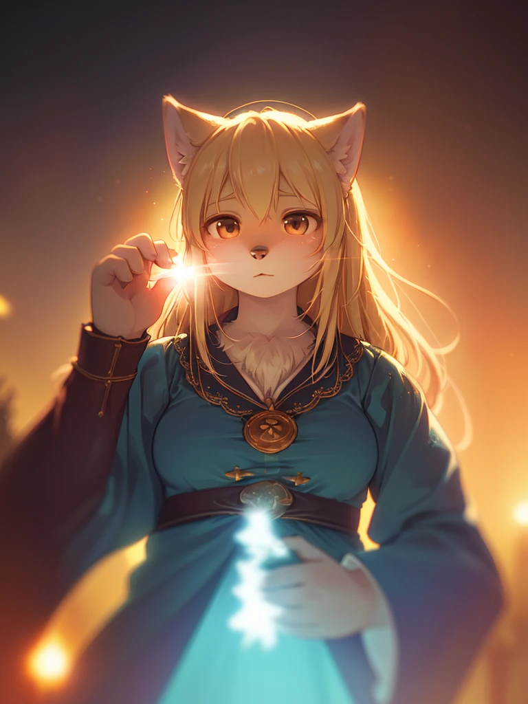 (Leica Sumilux f1.4 75mm , low Latitude old color negative film , cross process , bokeh, flare, chromatic aberration , soft focus, (Shallow focus) , soft glow , Maximum aperture, High Key , Transparent depiction) , blond Mature wolf Woman , in the twilight haunted Mansion , (Spirit photography)