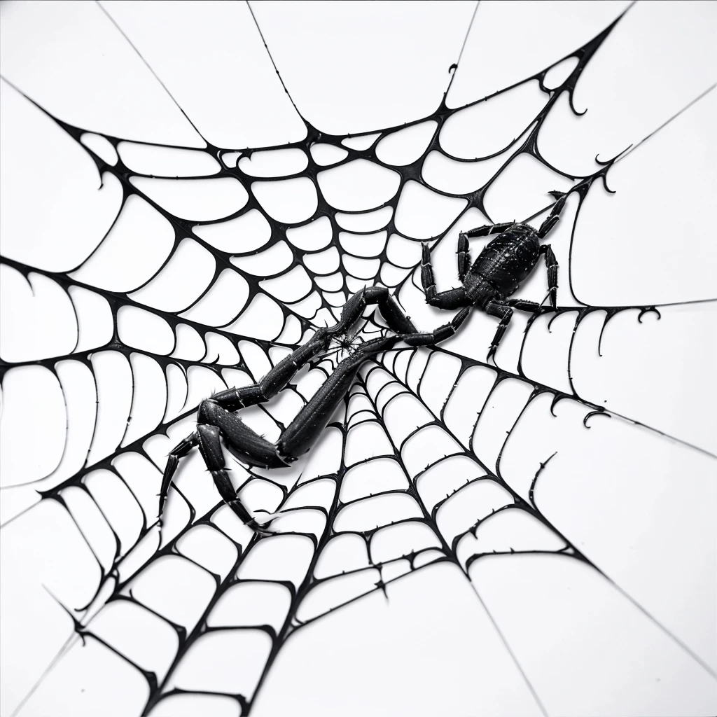 professional, logo, HD, spiderweb, Text (the storm), escrito en spiderweb, creative, black and white