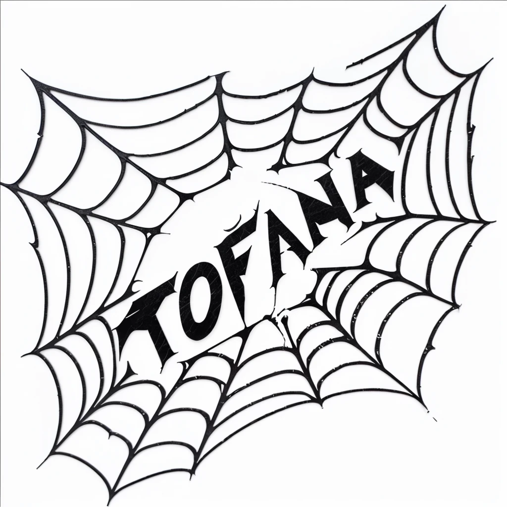 professional, logo, HD, spiderweb, Text (the storm), escrito en spiderweb, creative, black and white