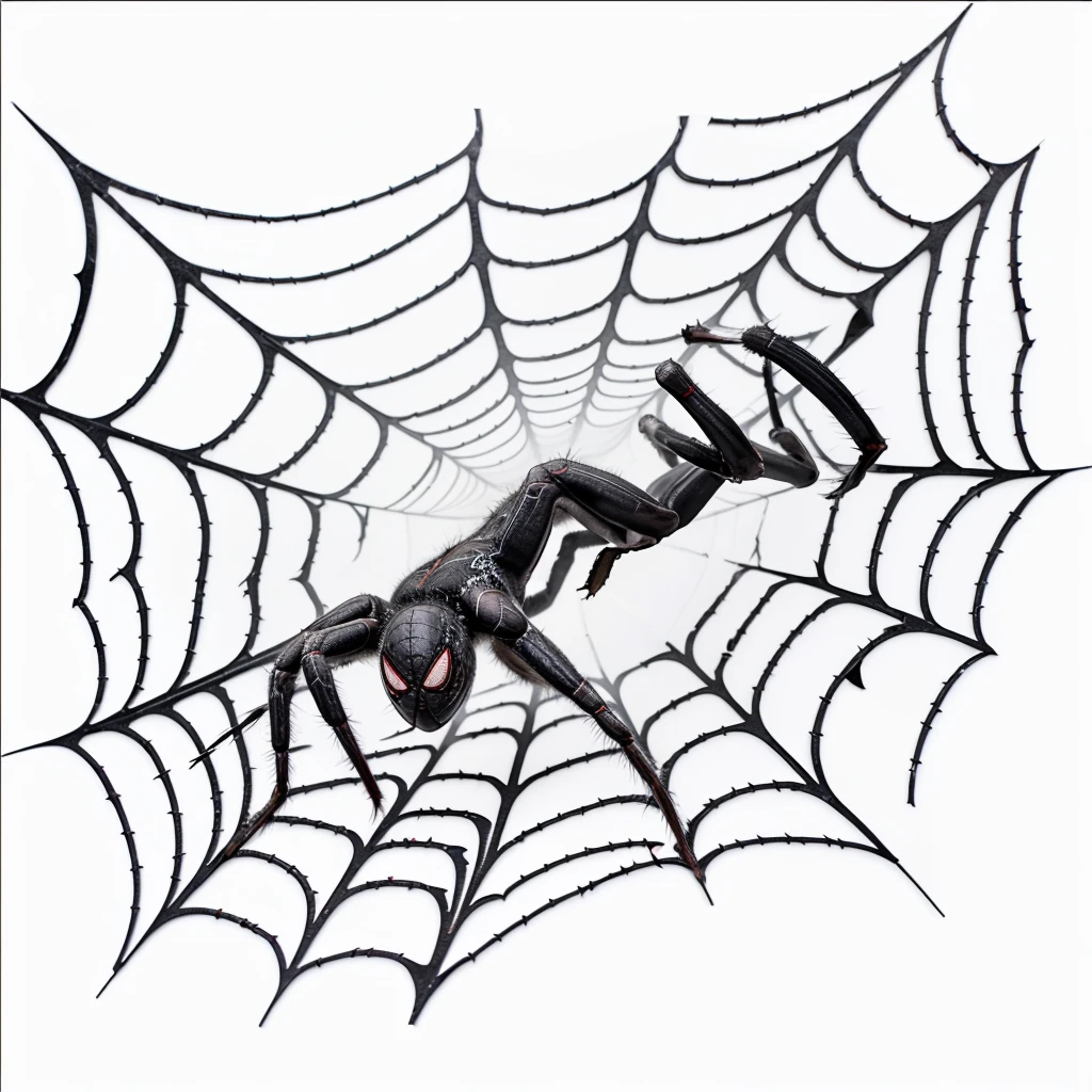 professional, logo, HD, spiderweb, Text (the storm), escrito en spiderweb, creative, black and white