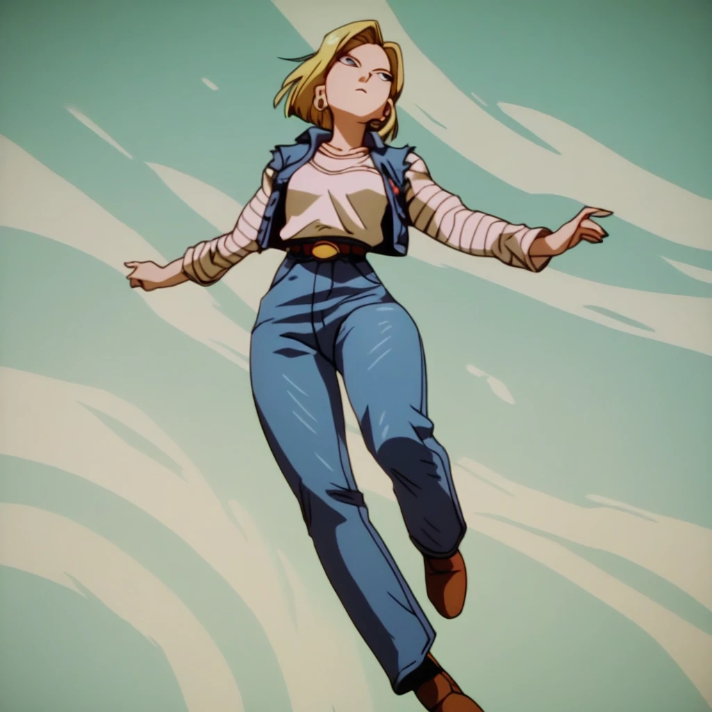 anime in mnst artstyle, (android 18):3.0, hd, 4k, high-quality in the style of akira toriyama