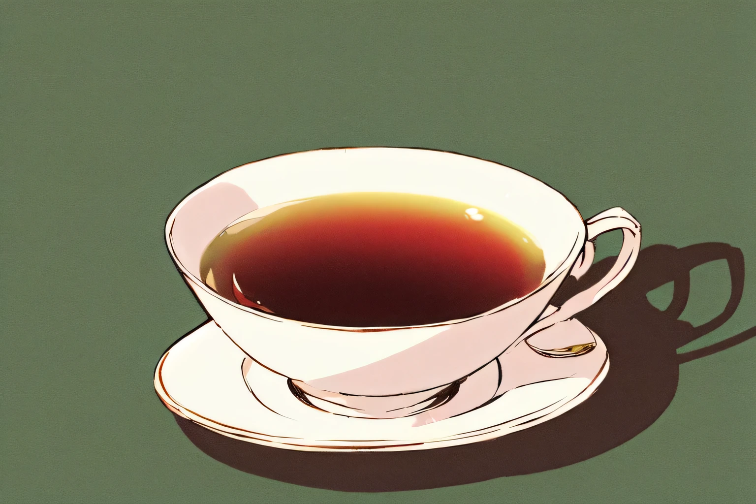 a cup of tea (no background)