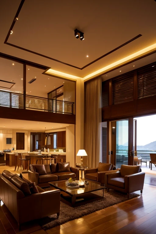 Luxury House、living room