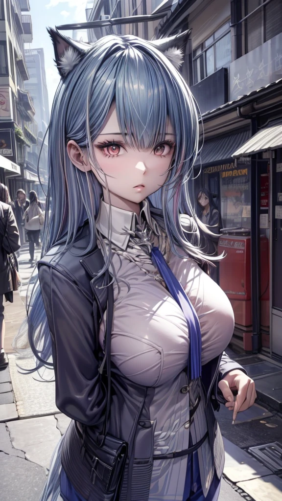 35 year old mature and attractive woman、big tits、weave、on the street、(Ultra-high image quality)((premium))