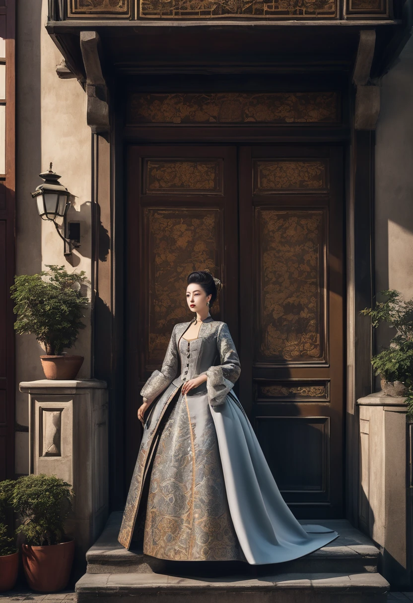 Medieval upscale tailor shop facade,Royal Baroque Vintage Dress,European style court skirt,Noble Prince Clothes,Palace style,European aesthetic,Static architectural details,Vintage Clothing,No background,Classical,Rich in details,High-grade warm light,文化Atmosphere,high resolution,Detailed depiction,Artistic Expression,Silhouette effect,Low-light environments,Gray tone,Fine Texture,Static beauty,depth of culture,Artistic Details,retro tone,Atmosphere,Cultural symbols,Artistic Creation,Wide-angle lens,Side Light,High contrast,Warm colors,Fine Texture,Static beauty,depth of culture,Artistic Details,retro tone,Atmosphere,Cultural symbols,Artistic Creation。